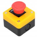 Emergency Stop Button 10a Waterproof 1no 1nc Red Mushroom Elevator Push Switch For Electromagnetic Starter Contactor Relay