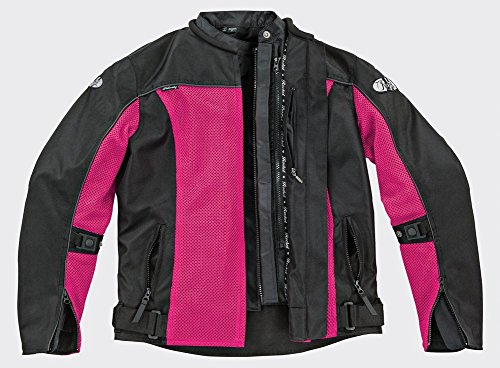 Joe Rocket Velocity Womens Textile Mesh Motorcycle Jacket Pink Black X-large