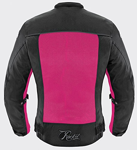 Joe Rocket Velocity Womens Textile Mesh Motorcycle Jacket Pink Black X-large