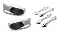 Sizver Chrome Door Handle Door Mirror Covers For 08-12 Honda Accord 