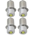3w 3-6v Led Bulb Flashlight Replacement For Dc 3v 4 5v 6v Replace 2-4 C D Cells With P13 5s And Pr2 Socket -4pcs 