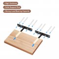 Uxcell 6pcs Floating Shelf Bracket 8 Inch Wall Mounting Blind Support Hidden Hardware For Office And Home Decor Black