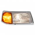 Hecasa Headlight Corner Light Compatible With Peterbilt 375 385 Trucks Halogen Headlamps Turn Signal Assembly Clear Lens Amber