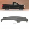 Hecasa Dash Board Cover Compatible With 1999-2006 Gm Pickup Trucks Tahoe Yukon Avalanche Suburban Abs Plastic Painted Dark Grey