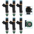 Fuel Injector Ocpty 6pcs 4 Holes Replacement Injectors Engine Part Fit For 08-10 Chrysler Town Country 3 3l