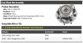 Front Wheel Hub And Bearing Assembly Compatible With 2000-2002 Dodge Ram 2500 4wd