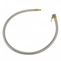 X Autohaux 2pcs Flexible Stainless Steel 60cm 24 Tire Valve Connect Pipe Air Chuck Inflator Compressor Pump Extension Hose For
