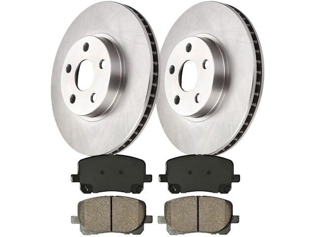 Front Ceramic Brake Pad And Rotor Kit For 2003-2008 Toyota Corolla