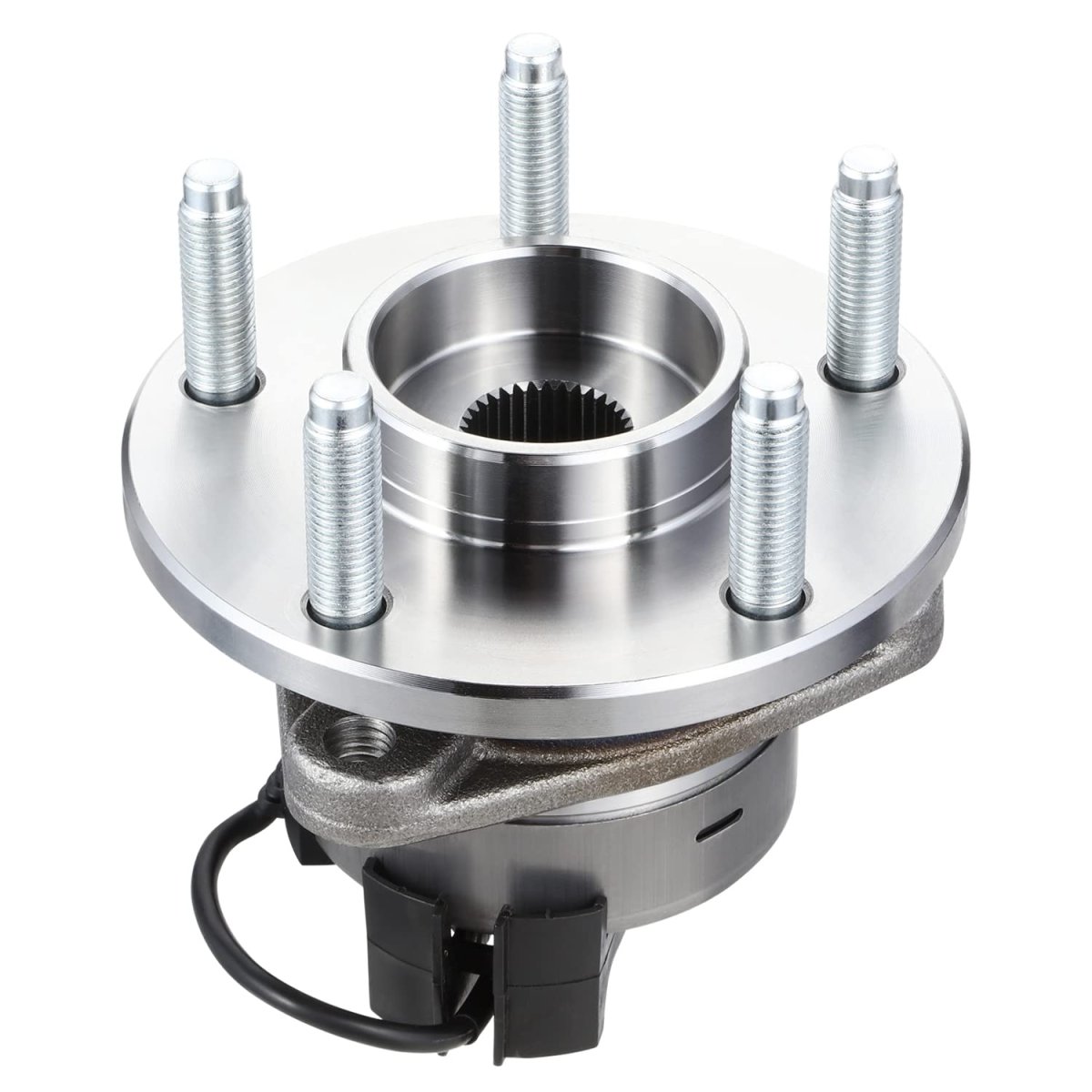 Auto Dynasty 5-lug Hub Factory Style Front Wheel Bearing Assembly With Abs Sensor Cable And Plug For Chevy Cobalt Hhr Pontiac
