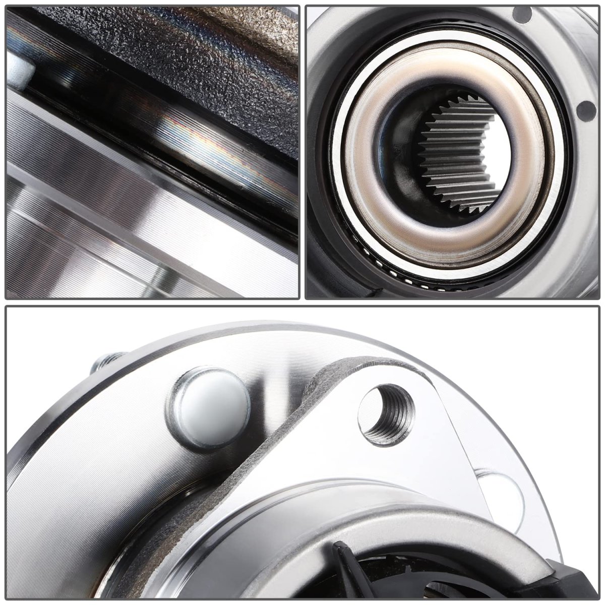 Auto Dynasty 5-lug Hub Factory Style Front Wheel Bearing Assembly With Abs Sensor Cable And Plug For Chevy Cobalt Hhr Pontiac