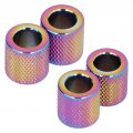 Keenso Car Headrest Collar Metal Head Rest Decor Seat 4pcs Collars Rings Crystal Interior Decoration Universal For Suv Truck C