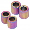 Keenso Car Headrest Collar Metal Head Rest Decor Seat 4pcs Collars Rings Crystal Interior Decoration Universal For Suv Truck C