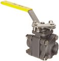 Apollo 83b-140 Series Carbon Steel Ball Valve With Stainless 316 And Stem Three Piece Inline Class 600 Lever 1 Npt Female 