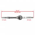 Caltric Complete Rear Axle Drive Shaft Compatible With Kawasaki Mule 2500 Kaf620c Kaf-620c 2510 Kaf620a Kaf-620a 2000