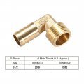 Uxcell Brass Barb Hose Fitting 90 Degree Elbow 14mm Barbed To G1 2 Male Pipe Adapter Connector 2pcs