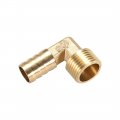 Uxcell Brass Barb Hose Fitting 90 Degree Elbow 14mm Barbed To G1 2 Male Pipe Adapter Connector 2pcs