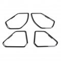 Beautost Fit For Toyota Rav4 2019 2020 2021 2022 2023 2024 Door Speaker Sound Panel Cover Trims Stainless Steel Black 