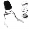 Three T Motorcycle Rear Passenger Backrest Sissy Bar Luggage Rack Compatible With For Kawasaki Vulcan Vn900 Classic 1996-2012