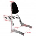 Three T Motorcycle Rear Passenger Backrest Sissy Bar Luggage Rack Compatible With For Kawasaki Vulcan Vn900 Classic 1996-2012