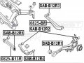 20250aj040 Arm Bushing For Rear Assembly For Subaru Febest