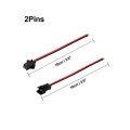 5pairs Sm Connector 2p 2 54mm Pitch El Wire Cable Cord Male 10cm Female Length