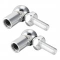 Gas Spring End Fitting M8 Female Thread 6mm Round Handle Dia A3 Steel 2pcs 