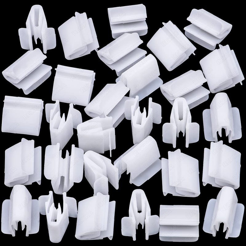 30pcs Rear Hatch Door Side Garnish Moulding Clips 90467-09204 For Toyota Camry Highlander Prius Sienna Lexus Gx470 Is300 Rx330