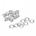 Grommets Eyelets With Washers Kit 9 X 4 5 7mm Copper Grommet For Diy Or Craft Projects Silver Tone 100 Set 