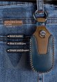 Hibeyo Key Fob Cover For Maserati Ghibli Levante Quattroporte 2022 Car Case Withchains Accessories Key Shells Replacement-blue