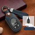 Hibeyo Key Fob Cover For Maserati Ghibli Levante Quattroporte 2022 Car Case Withchains Accessories Key Shells Replacement-blue