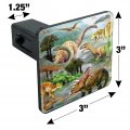 Dinosaur Jurassic Dinoscape Tow Trailer Hitch Cover Plug Insert