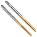 2pcs Straight Flute Thread Tap M3 X 0 5 Metric Titanium Coated Screwing Tapping Tool Thread Milling Machine Taps High-speed