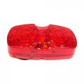 Fortpro 4 X 2 Red Clearance Marker Double Bullseye Trailer Led Light With 16 Leds And Lens F235220 