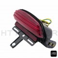 Httmt Mt450-001- Tri-bar Led Fender Turn Signal Tail Light Bracket Red Compatible With H-d Softail Fxst 06