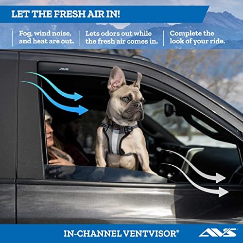 Auto Ventshade Avs In-channel Ventvisor Rain Guards Fits 2015 2017 Chrysler 200 Smoke 4 Pcs 194997