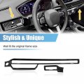 X Autohaux 2pcs For Honda Civic 11th 2022 Car Dashboard Center Console Cover Trims Left Air Outlet Frame Interior Decorative