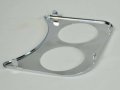 2 Hole Gauge Panel Chrome For 2-1 16 Compatible With Dune Buggy