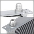 Auto Dynasty Universal Automotive Silver Aluminum 19-row Engine Transmission Oil Cooler