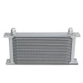 Auto Dynasty Universal Automotive Silver Aluminum 19-row Engine Transmission Oil Cooler
