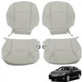 Gray Leather Seat Covers 4 Piece Set For 2007 2008 2009 Es350 Base Sedan Door Front Driver And Passenger Bottom Lean Back 