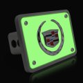 Ipick Image Made For Cadillac 3d Logo Glow In The Dark Luminescent Billet Aluminum 2 Inch Tow Hitch Cover