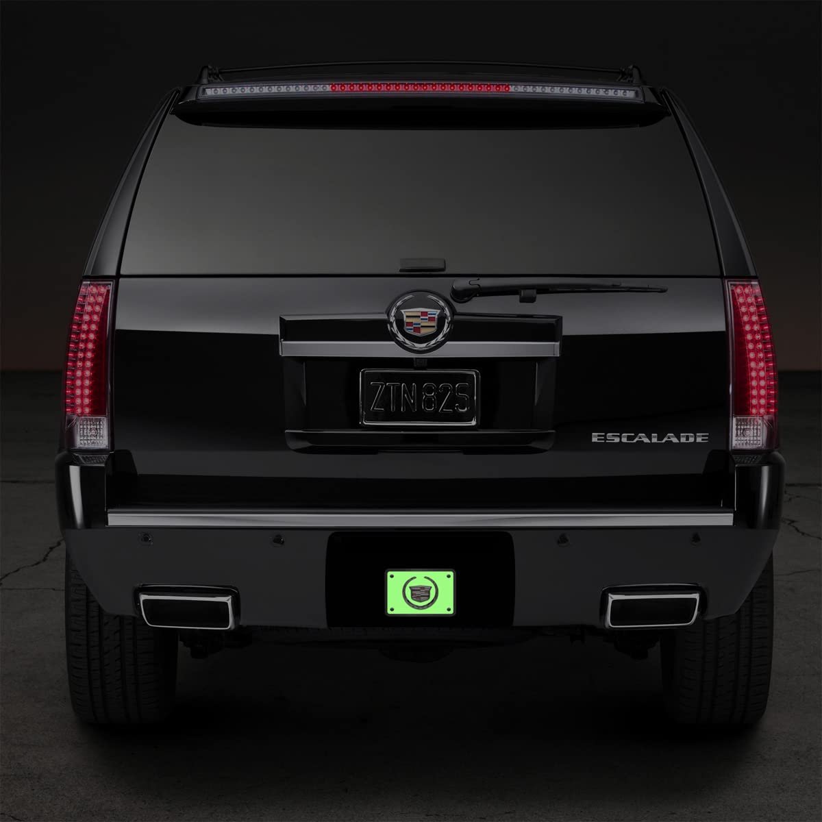 Cadillac 3d Logo Glow In The Dark Luminescent Billet Aluminum 2 Inch Tow Hitch Cover
