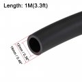 Uxcell Lubricating Oil Hose 12mm Id 16mm Od 3 3ft Rubber Water Black 2 Clamps