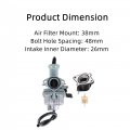Motorcycle Carburetor With Intake Boot Replacement For Honda Xr200 Xr200r Xr100 Xr100r Xl100 Xl100s Crf100f