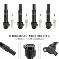 Topteng 4x Ignition Coil Spark Plug Uf651 For Hyundai Elantra 1 8l L4 20-16 Coupe013-14 Tucson 2 0l 2014-2020 Kia Forte5