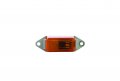 Uriah Products Ul107000 3-1 4 X 1 Rectangular Amber Clearance Light On White Mounting Base 