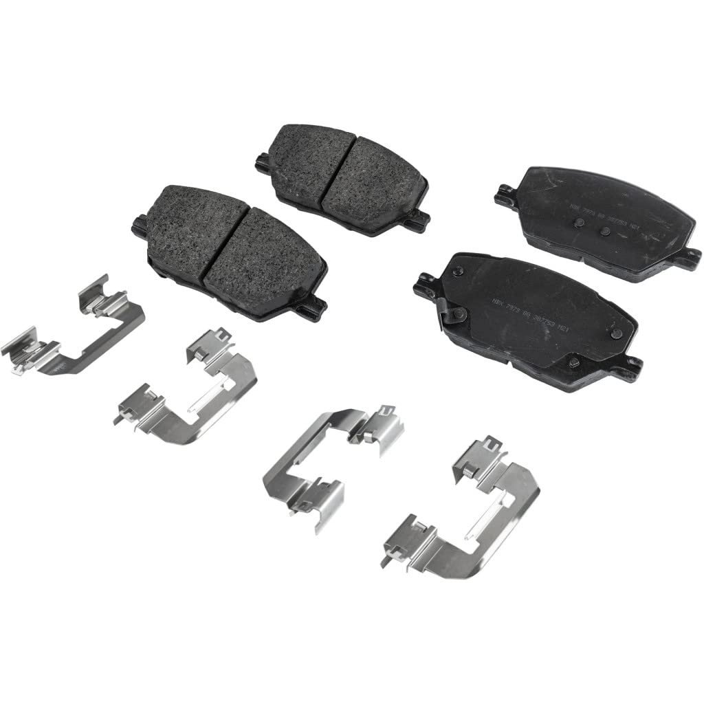 Front Ceramic Brake Pads For Fiat 500x 2016 2017 2018 2019 2020 2 Wheel Set Surestop Pro Line Series Part Number 50018110