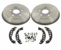 Rear Brake Drums Shoes Springs Replacement Part For Toyota Corolla Built In Japan Vin J 05-08 