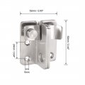 Uxcell Flip Door Latch 201 Stainless Steel 62x52mm Gate Left Open Hasp Slide Lock With Padlock Hole Silver Tone