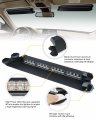 White Green Led Emergency Dash Strobe Lights Windshield Warning Traffic Caution Light Bar With Controller Suction Cups For